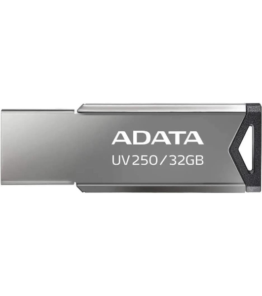 Флешка USB ADATA UV250 (AUV250-32G-RBK), 32Gb, USB 2.0, R/W 25/10, серебристый