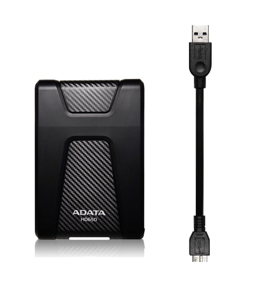 Внешний HDD 2.5' ADATA HD650, 2TB, USB 3.2 Gen 1 Type-A, 5400 rpm, черный