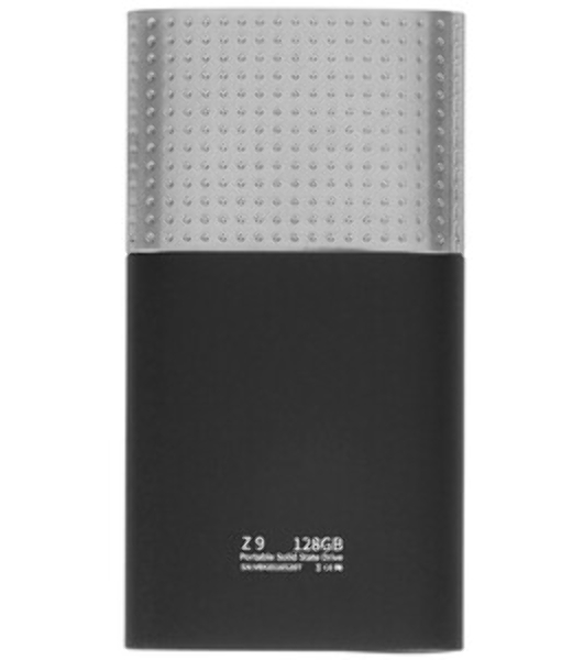 Внешний SSD Netac Z9, 128 Gb, USB 3.2 Gen 2 Type-C, R/W 550/480, черный