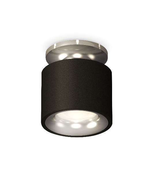 Светильник Ambrella Light XS7511081 SBK/PSL черный песок/серебро полированное MR16 GU5.3 (N7927, C7511, N7012)