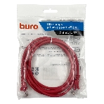 Патч-корд Buro cat.5e 2м красный RJ-45 (m)-RJ-45 (m), фото2