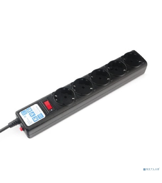 Сетевой фильтр, PC 1,9 м, 5 р, черный 10А, UPS(C14), SPG5-В2