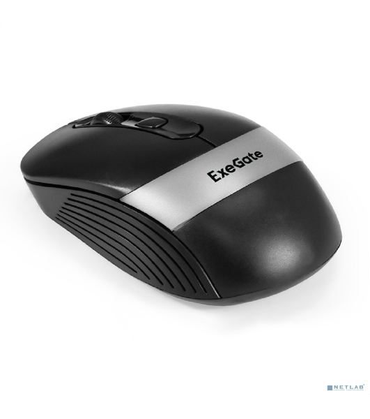 Мышь беспроводная ExeGate Professional Standard FG-10 черный, 1200 dpi, радиоканал, USB, кнопки - 4
