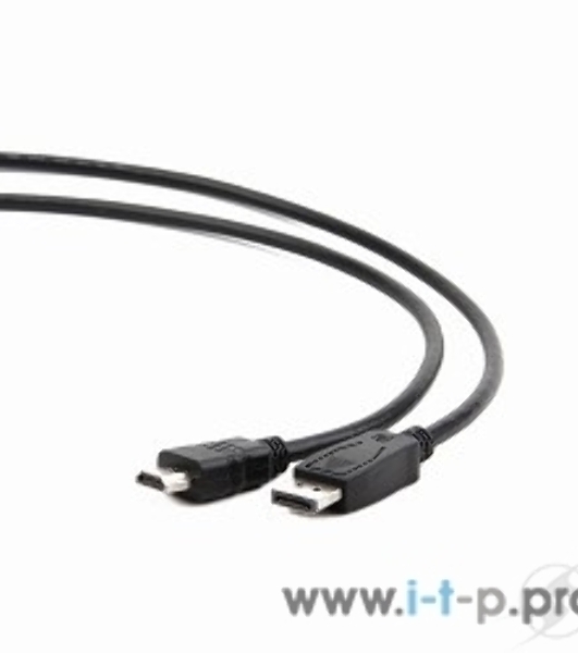 Кабель DisplayPort-HDMI Gembird/Cablexpert 3м, 20M/19M, черный, экран, пакет