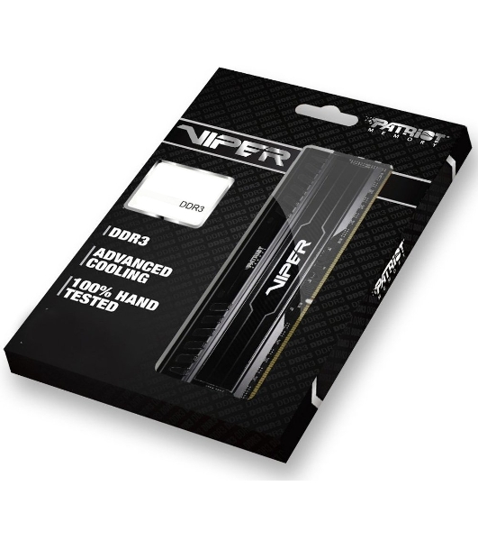 Оперативная память Patriot Viper 3, DDR3, 16GB (2x8 GB), 1866 MHz, CL10, DIMM, радиатор, черный