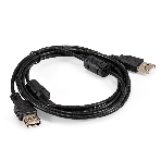 Удлинитель USB 2.0 ExeGate EX-CCF-USB2-AMAF-2.0F (Am/Af, позолоченные контакты, ферритовые кольца, 2м), фото2