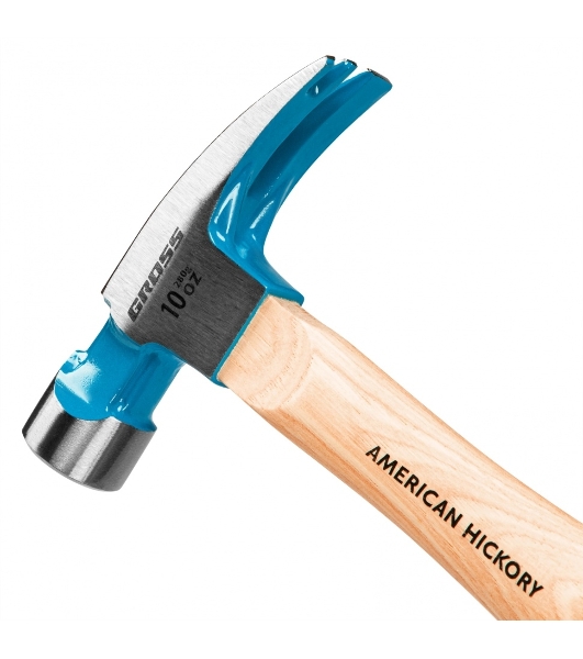Молоток-гвоздодер Gross AMERICAN HICKORY 280 г, угол 75, магнит, обрезиненная рукоятка