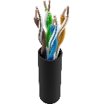 Кабель информационный NTSS NTSS-OUT-UTP4-5Е-PE-BL cat.5e U/UTP 4X2X24AWG PE внешний 305м черный, фото2