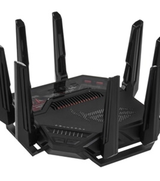 Маршрутизатор ASUS GT-BE19000, черный/красный, 90IG0850-MO9A0V