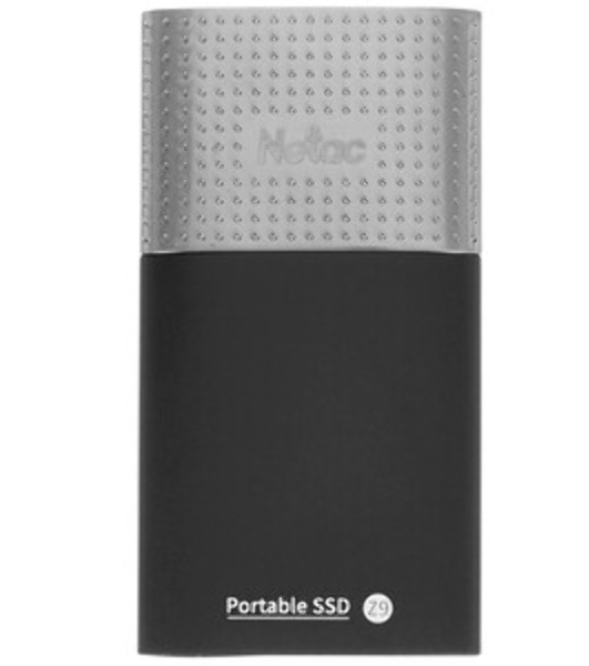 Внешний SSD Netac Z9, 128 Gb, USB 3.2 Gen 2 Type-C, R/W 550/480, черный