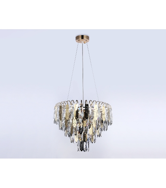 Светильник Ambrella light TR5256/8 SGD/CL золото/прозрачный E27*8 max 40W D500*350