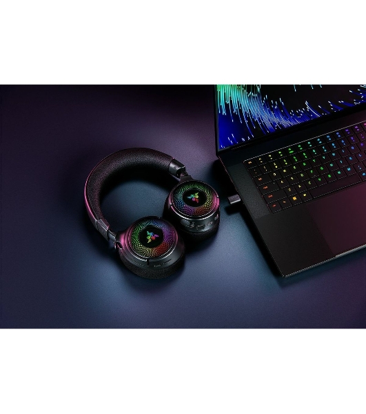 Гарнитура Razer Kraken V4 чёрный, беспроводная, bluetooth, до 70 ч, подсветка