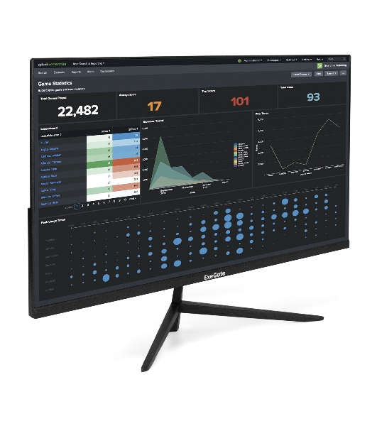 Монитор 27' ExeGate EZ2707TA ProSmart IPS 1920x1080, 75 Гц, 5 мс, 16:9, 250 кд/м², 1xHDMI, 1xVGA, 1xDP, 3.5 мм, черный