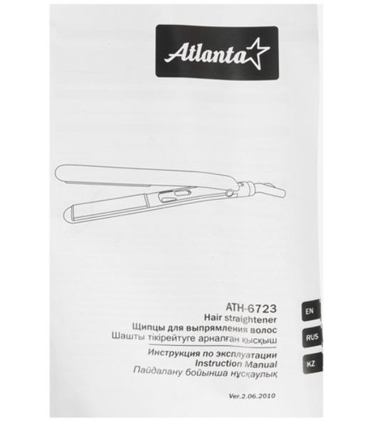 Выпрямитель для волос Atlanta ATH-6736 синий, 23 мм, 200 °C, 5 режимов