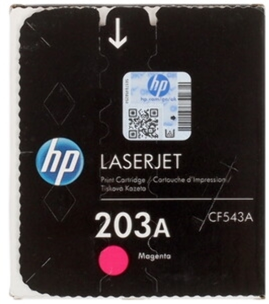 Картридж лазерный HP CF543A (HP 203A) пурпурный для HP LaserJet M254/M280/M281 1300 страниц.
