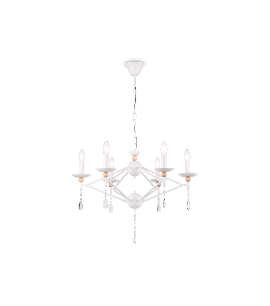 Светильник Ambrella light TR9596/6 WH белый E14/6 max 40W D660*880