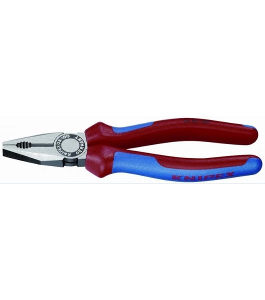 Пассатижи KNIPEX 0302180 180 мм ручки с двухцветными многокомпонентными чехлами