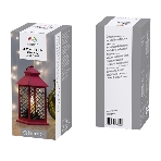 Декоративный фонарь Neon-night со свечкой, красный корпус, размер 13.5х13.5х30,5 см, цвет теплый белый, фото5