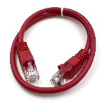 Патч-корд Buro cat.5e molded 0.5м красный RJ-45 (m)-RJ-45 (m), фото 1