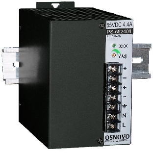 Промышленный блок питания OSNOVO DC55V, 4,4A (240W). Диапазон входных напряжений: AC195-265V