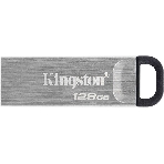 Флешка USB Kingston DataTraveler KYSON (DTKN/128 Gb), 128Gb, USB 3.2 Gen 1, R/W 200/60, серебристый/черный, фото9
