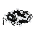 Гирлянда Neon-night 'Мультишарики' Ø23мм, 10м, 80 LED теплый белый, черный Каучук, IP67, постоянное свечение, 230В соединяется (нужен шнур питания 315-000), фото 1