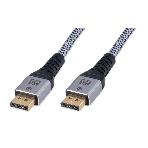 Кабель DisplayPort Cablexpert CCP-DP16K-2M, 20M/20M, v2.1, 16K, медь, тройной экран, позол.контакты, нейлон.оплетка, метал.коннекторы, 2м, черный, коробка, фото3