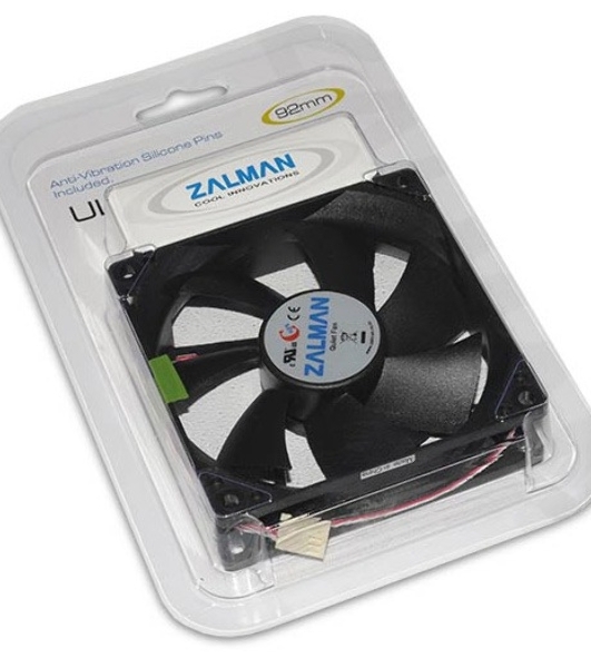 Вентилятор для корпуса Zalman ZM-F2 PLUS (SF) черный, 92 мм, 1500 об/мин, 23 дБ, 3 pin