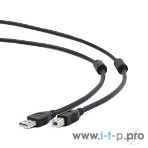 Кабель Gembird/Cablexpert USB 2.0 Pro, AM/BM, 4.5м, экран,2феррит.кольца, черный, пакет, фото3