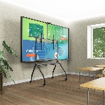 Подставка для телевизора ONKRON TS2080 черный 60'-120' макс.150кг напольный мобильный, фото6