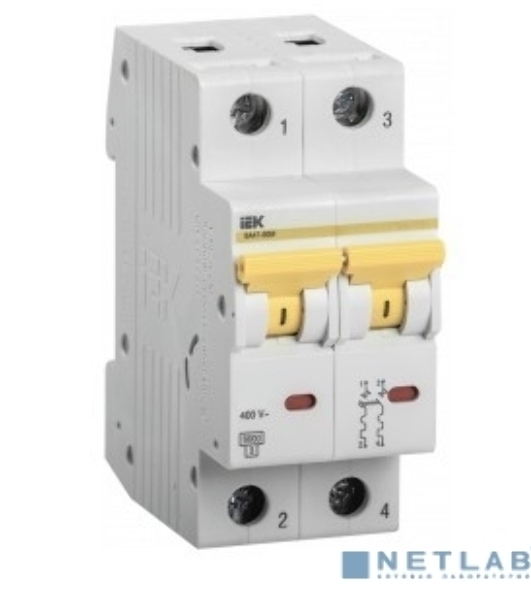 Выключатель автоматический IEK MVA31-2-040-C ВА47-60M 2Р 40А 6кА С