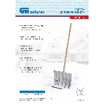 Лопата для уборки снега Сибртех стальная оцинкованная, 420х370х1370 мм, деревянный черенок, фото 1