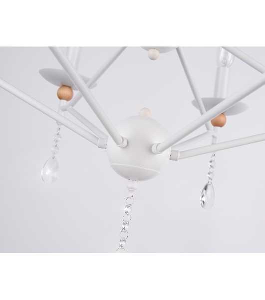 Светильник Ambrella light TR9596/6 WH белый E14/6 max 40W D660*880