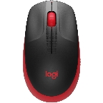 Мышь беспроводная Logitech M190 черный/красный, 1000 dpi, радиоканал, USB, кнопки - 3, фото95