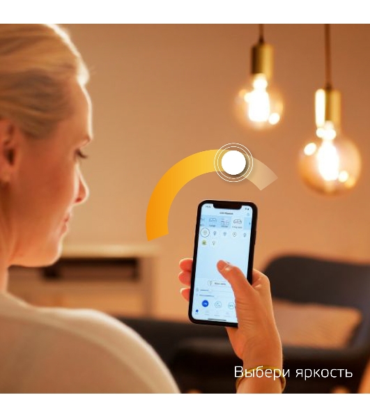 Лампа cветодиодная Gauss Smart Home Filament G95 7W 740lm 2500К E27 диммируемая LED