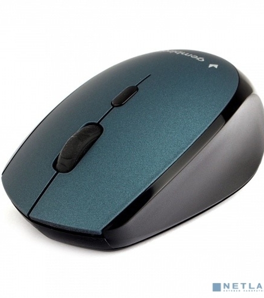 Мышь беспроводная Gembird MUSW-354-B синий, 1600 dpi, радиоканал, USB, кнопки - 4