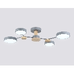 Светильник Ambrella light FL4859/4 GR/WD серый/дерево 60W 3000-6000K 700*400*120 (без ПДУ), фото7