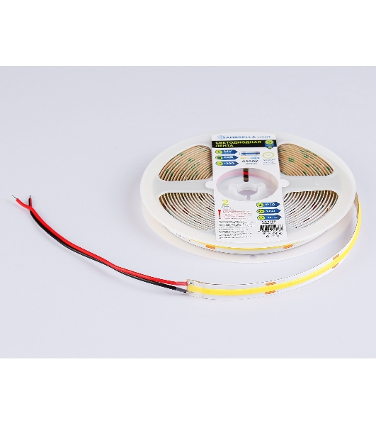 Светодиодная лента Ambrella light GS4753 COB 528Led/14W m/ 24V IP20 6500K/ 5m*10mm*2mm (2 конт.)