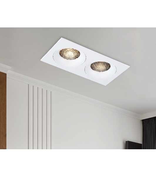 Светильник встраиваемый Ambrella light TN102731/2 WH белый GU5.3 175*92*23