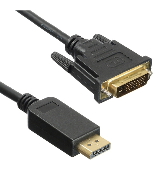 Кабель аудио-видео Buro 1.1v DisplayPort (m)/DVI-D (Dual Link) (m) 2м. Позолоченные контакты черный (BHP DPP DVI-2)