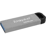 Флешка USB Kingston DataTraveler KYSON (DTKN/128 Gb), 128Gb, USB 3.2 Gen 1, R/W 200/60, серебристый/черный, фото8