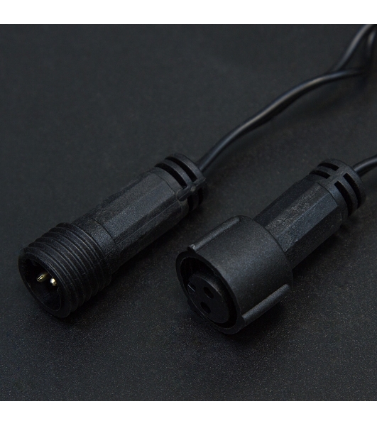 Гирлянда Neon-Night Нить 10м, свечение с динамикой, черный ПВХ, 230В, RGB
