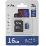 Флеш карта microSDHC 16Gb Netac P500 NT02P500STN-016G-R (с SD адаптером) 80Mb/s, фото10