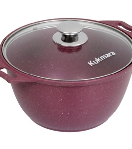 Жаровня KUKMARA ж41tsm а/пр литая 4,0л стекл/кр Trendy style mystery