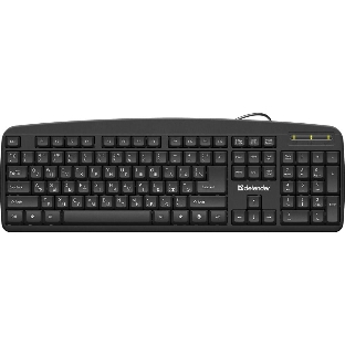 Клавиатура проводная Defender Office HB-910 RU, USB, черный