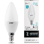 Лампа светодиодная LED Gauss 8Вт E14 220В 4100К Elementary свеча 33128, фото8