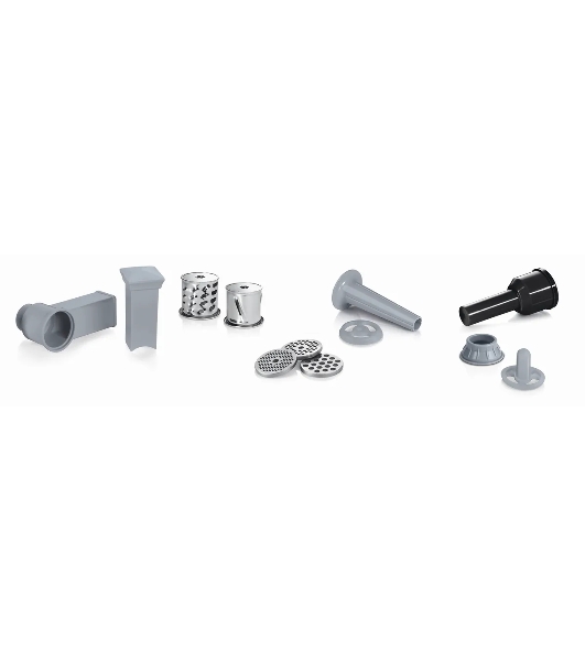 Мясорубка электрическая Bosch MFW67440 черный, 2000 Вт, 3.5 кг/мин, реверс, защита от перегрузки, насадки - 4