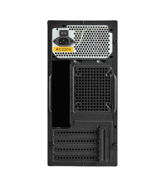 Компьютерный корпус Minitower ExeGate BAA-308M-UNS400 (mATX, БП UNS400 с вент. 12см, 2*USB, HD Audio, черный)