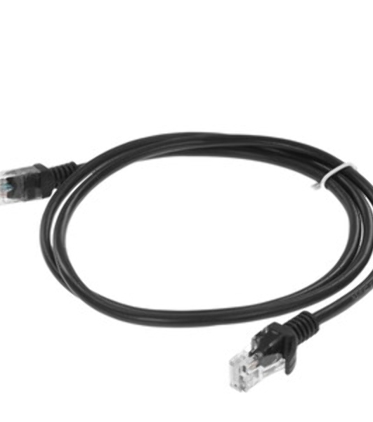 Патч-корд CCA light UTP Гарнизон PC-UTP-5e-1-BK cat.5e, 1м, литой, многожильный черный