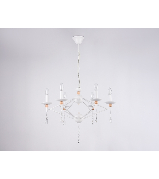 Светильник Ambrella light TR9596/6 WH белый E14/6 max 40W D660*880